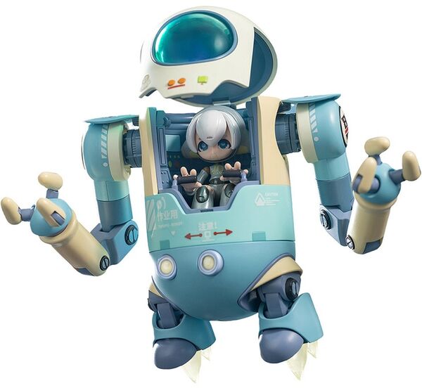 Alloy Articulated Assemblable Model Topupu Robot, Original, Nuclear Gold Reconstruction, AniMester, Model Kit, 6971651925919